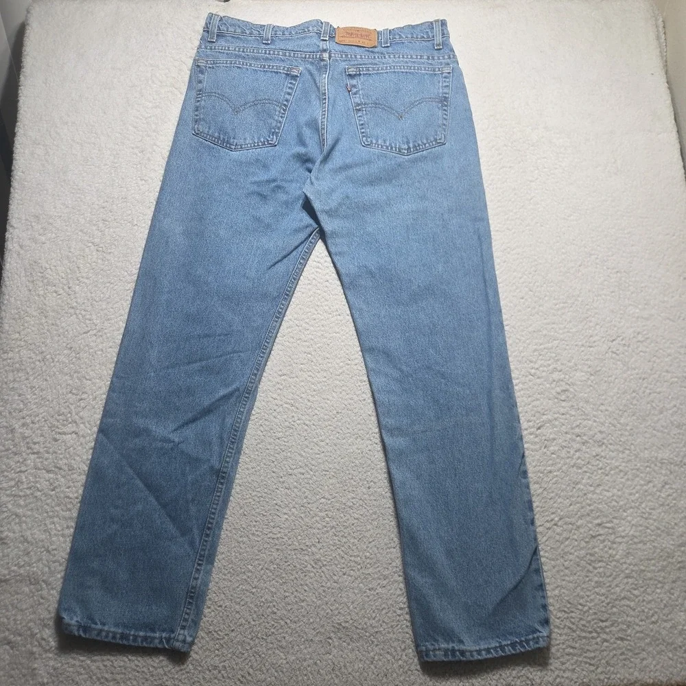 Vintage 90s Levis 505 Jeans Mens 38x31 Blue Regular Fit Straight Leg Made in USA